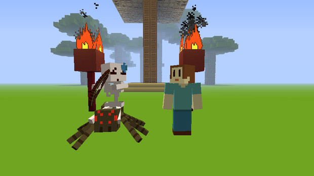 Minecraft 大人気のペット Ry スケ子さんライダー 野良牛 バファムート さんのイラスト ニコニコ静画 イラスト