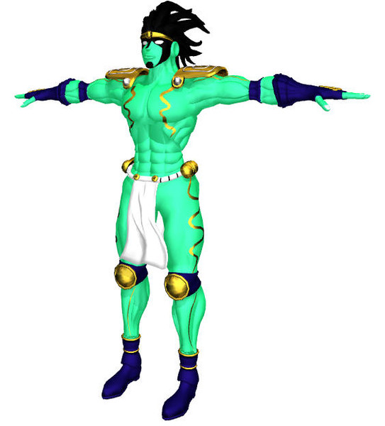 Mmdジョジョ系モデル 星の白銀 っぽいもの作成ちぅ ヒノイ さんのイラスト ニコニコ静画 イラスト
