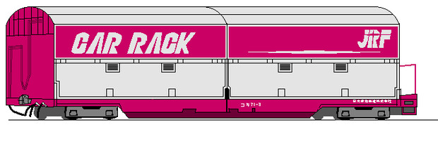 JR貨物コキ７１・CAR　RACK（ドット風？）