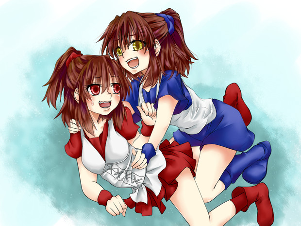 女の子２人 和壱 さんのイラスト ニコニコ静画 イラスト