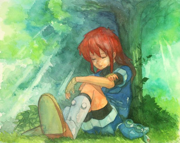 ちょっと木陰で休憩 Lio さんのイラスト ニコニコ静画 イラスト