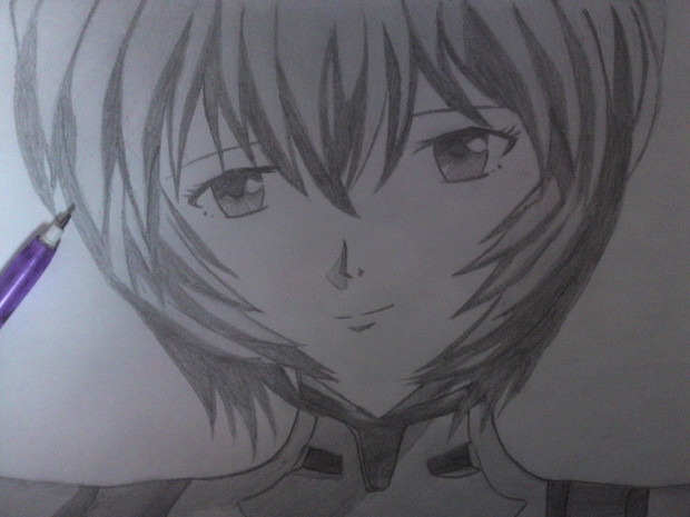 ロケット鉛筆で綾波レイを描いてみた ニコニコ静画 イラスト