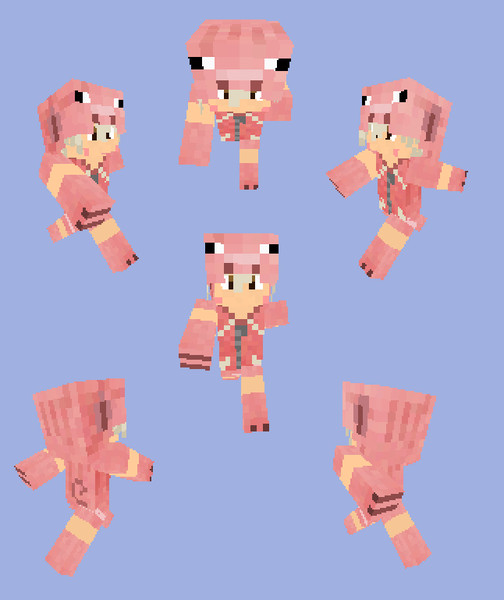 Minecraft ピッグパーカー 野良牛 バファムート さんのイラスト ニコニコ静画 イラスト