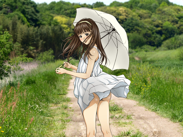 田舎娘 ニコニコ静画 イラスト