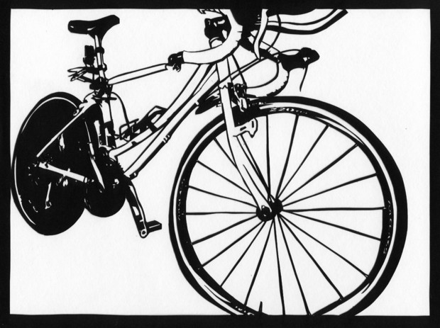 【切り絵】自転車