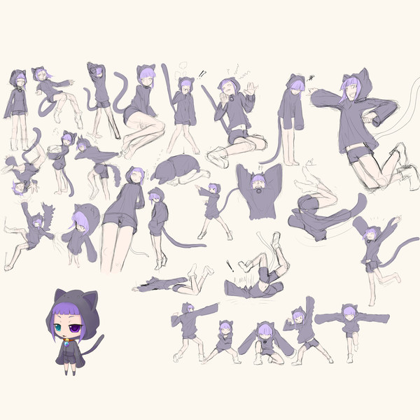 ポーズれんしう にぃ さんのイラスト ニコニコ静画 イラスト