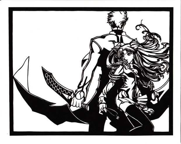 切り絵 Fate Staynight バシ さんのイラスト ニコニコ静画 イラスト