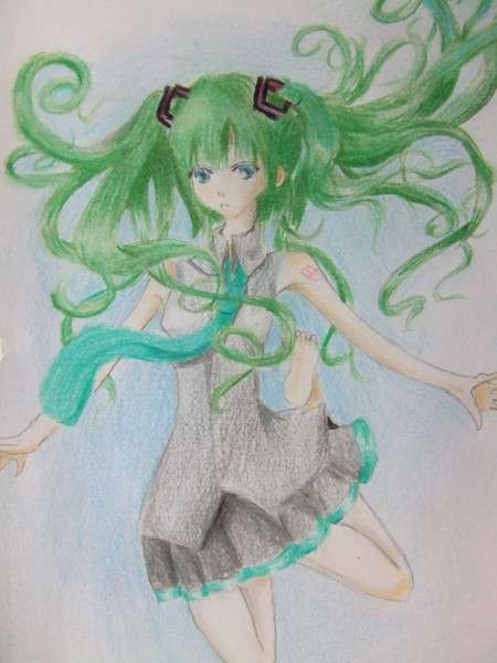 中一に 初音ミク 描いてみた なりました 闇神楽 さんのイラスト ニコニコ静画 イラスト