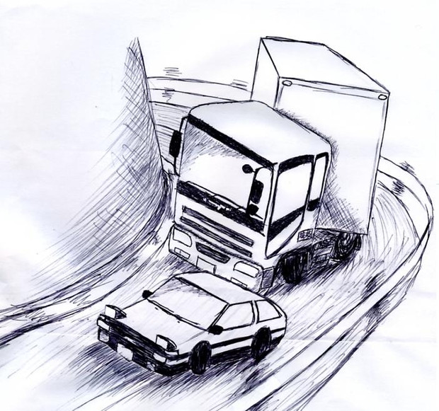 落書き Ae86 Vs トレーラー Toawota さんのイラスト ニコニコ静画 イラスト
