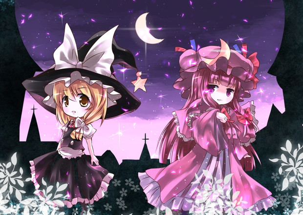 パチュリー魔理沙 りすたる さんのイラスト ニコニコ静画 イラスト