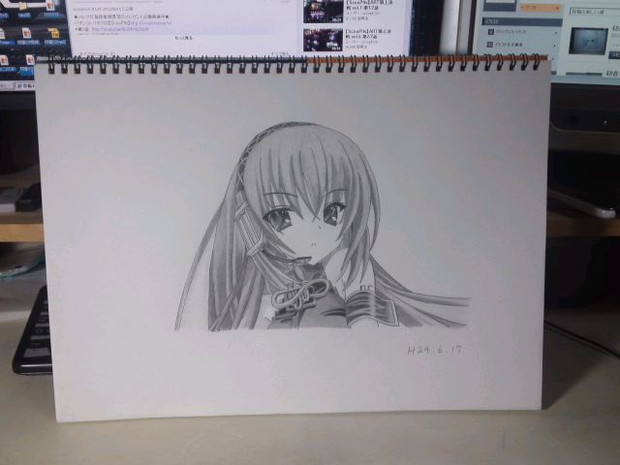 絵描き初心者が巡音ルカを模写 さなっち さんのイラスト ニコニコ静画 イラスト