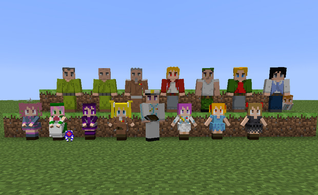 Minecraft ゆっくり提督シリーズのメイドさんスキン 仮 Mobuszero さんのイラスト ニコニコ静画 イラスト