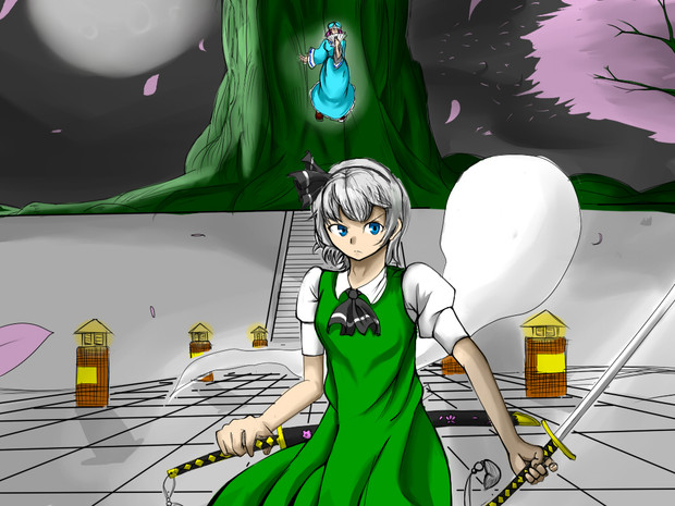 東方 白玉楼の戦い 妖々夢 さとうきび さんのイラスト ニコニコ静画 イラスト