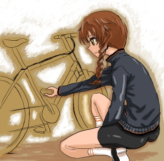 自転車こいで海を見に行く