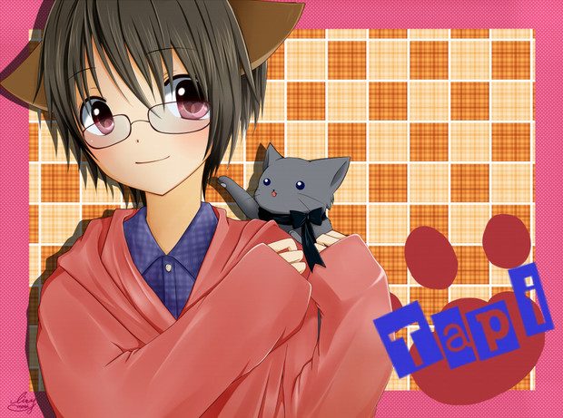 専属様 ネコミミボーイ 猫ﾊﾟﾝﾁ 完成形 リリーモラ さんのイラスト ニコニコ静画 イラスト