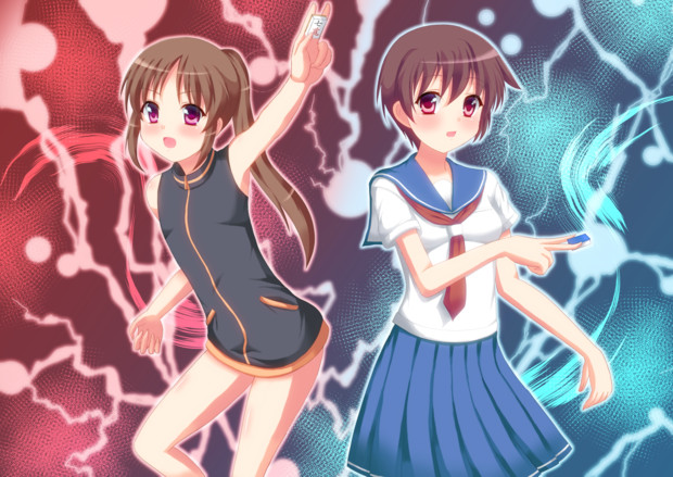 咲 Saki 宮永咲 高鴨穏乃の対決シーン 碧海渡 さんのイラスト ニコニコ静画 イラスト
