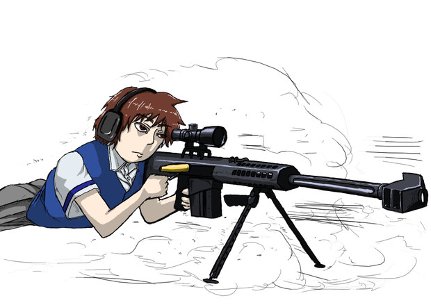 銃と美少女 あさひ さんのイラスト ニコニコ静画 イラスト