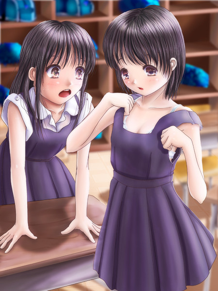 ジャンパースカートの制服は暑いでしょ Phazer さんのイラスト ニコニコ静画 イラスト