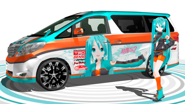 Mmd Lat式ミク アルファード 痛車 試作版 ミンメイ さんのイラスト ニコニコ静画 イラスト