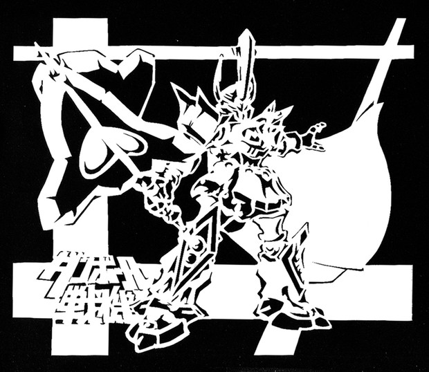 切り絵 ダンボール戦機 聖騎士エンペラー 茄子 さんのイラスト ニコニコ静画 イラスト
