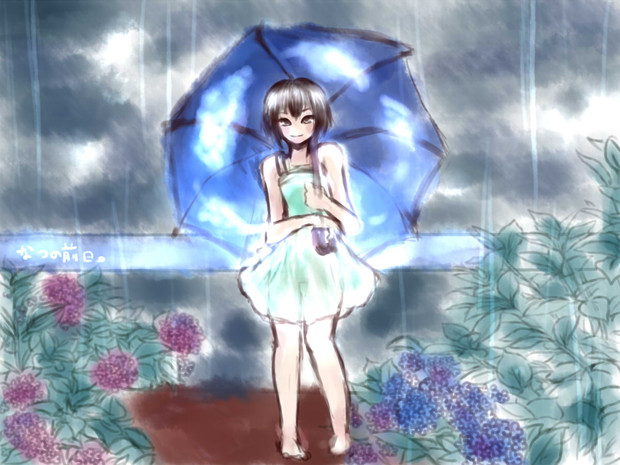 傘の中の青空 アコヤ さんのイラスト ニコニコ静画 イラスト