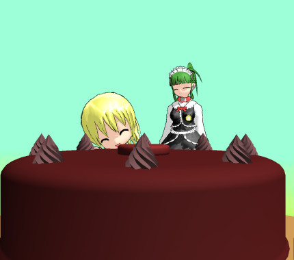 大好きなチョコレートケーキ食べ放題 Buttercupdx D さんのイラスト ニコニコ静画 イラスト