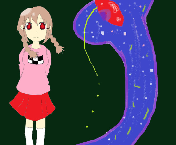 ゆめにっき 窓付きと火星さん っぽいひと ニコニコ静画 イラスト