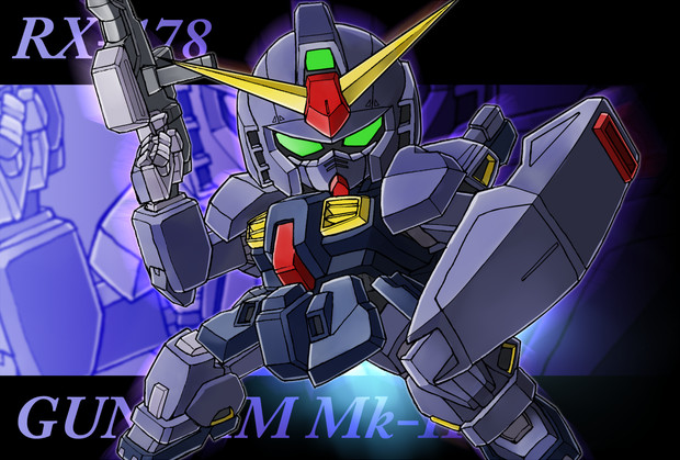 132 5 ガンダムmk ティターンズカラー Vivi さんのイラスト ニコニコ静画 イラスト