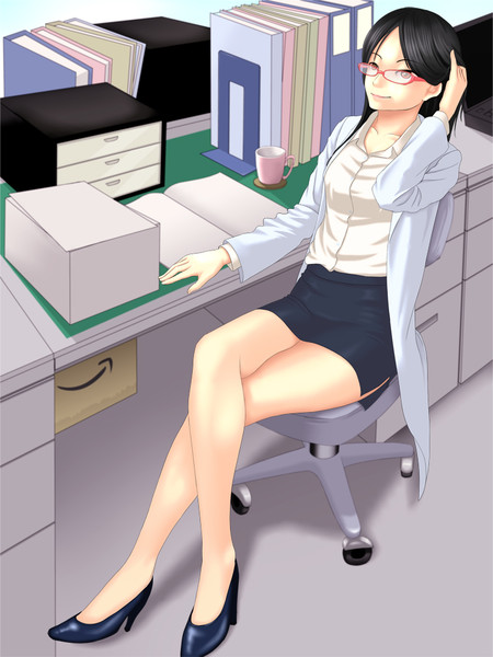職員室と白衣とメガネ 黄糸ロック さんのイラスト ニコニコ静画 イラスト