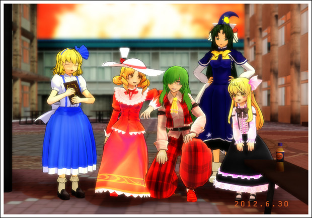 東方mmd 最後の一枚 フラワーマスター伝説 ダバ さんのイラスト ニコニコ静画 イラスト