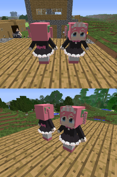 マインクラフト Littlemaid用ロリータコスキン かつ丼 さんのイラスト ニコニコ静画 イラスト