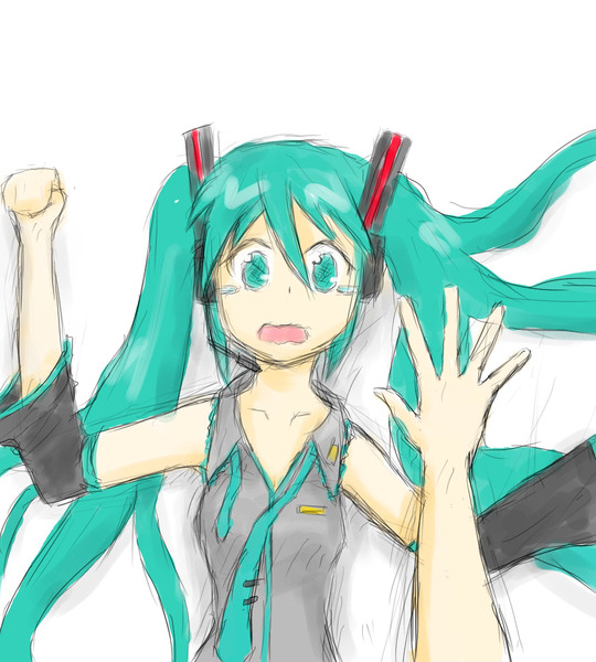私は1rtされたら押し倒されている初音ミクを描きます ぎんぎつね さんのイラスト ニコニコ静画 イラスト