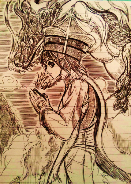 雑貨屋の龍たんがかっこよくて 即興１h落書き Sandback さんのイラスト ニコニコ静画 イラスト