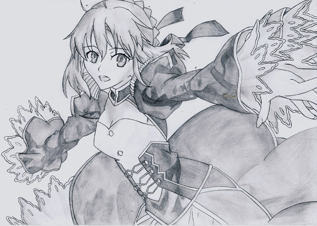 Fate Extra 赤セイバー W書いてみた Oras さんのイラスト ニコニコ静画 イラスト