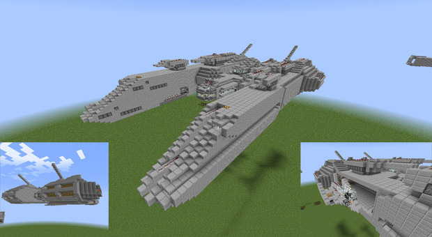 Minecraft 試作型空中戦艦 Mobuszero さんのイラスト ニコニコ静画 イラスト