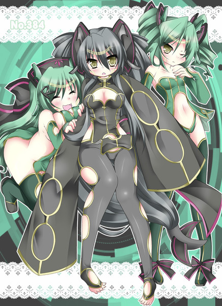 レックウザ三姉妹 もちゃ さんのイラスト ニコニコ静画 イラスト