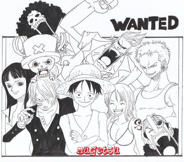 ONEPIECE　麦わら海賊団！WANTED！！