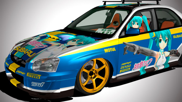 Mmd 七葉htレーシングミク 痛車 ミンメイ さんのイラスト ニコニコ静画 イラスト