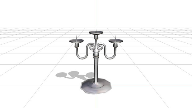 【MMD】試作燭台アクセ
