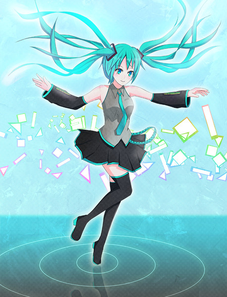ちょっと浮いてる初音ミクさん Ke Sanb さんのイラスト ニコニコ静画 イラスト