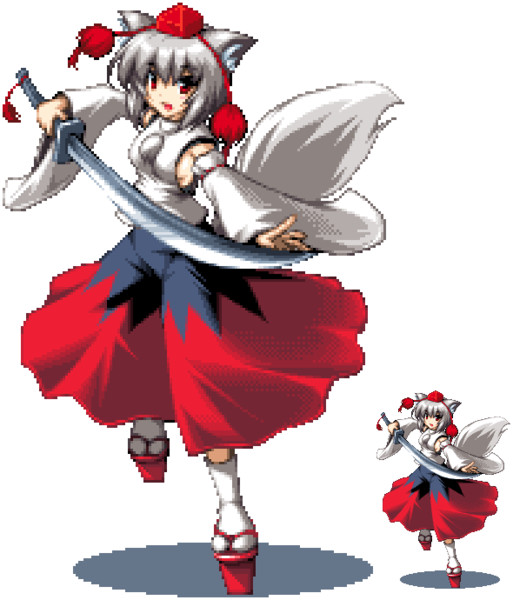 東方ドット絵シリーズ 犬走椛 のりたまご 幽々子様がお好き さんのイラスト ニコニコ静画 イラスト