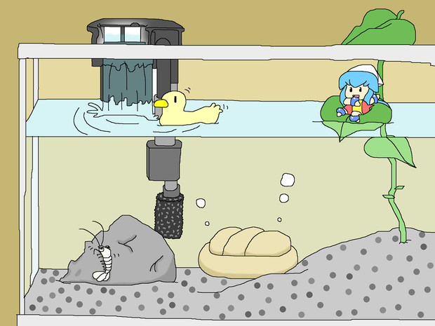 水槽立ち上げてみた シリーズ用 ニコニコ静画 イラスト