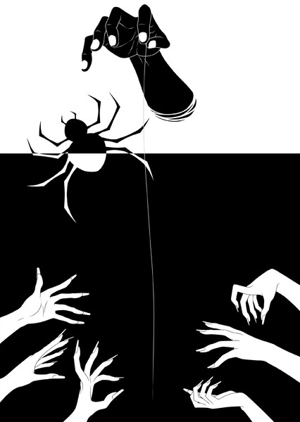 蜘蛛の糸 地獄変 Bleachist さんのイラスト ニコニコ静画 イラスト