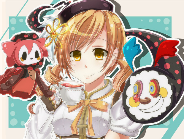 マミさんと愉快な仲間たちとのお茶会 愛瑠 さんのイラスト ニコニコ静画 イラスト
