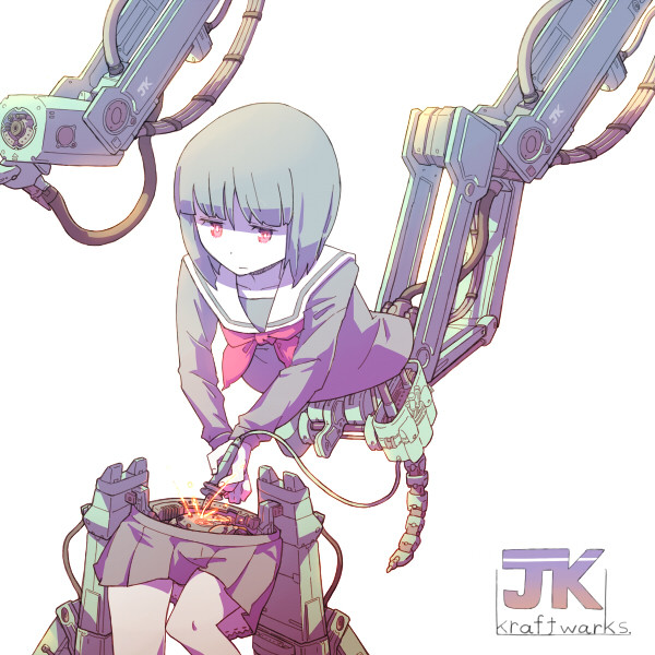 自分で修理してる女の子 Shimazaki さんのイラスト ニコニコ静画 イラスト