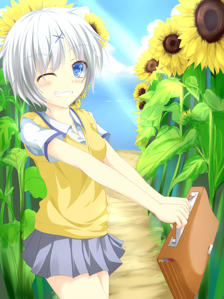 ひまわりと笑顔 あおいしあん さんのイラスト ニコニコ静画 イラスト
