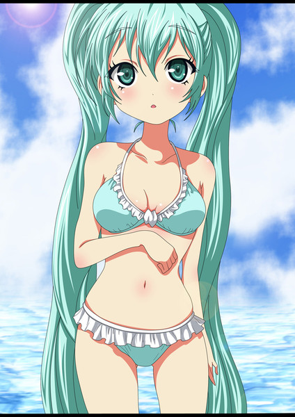 水着ミク Ma Yu さんのイラスト ニコニコ静画 イラスト