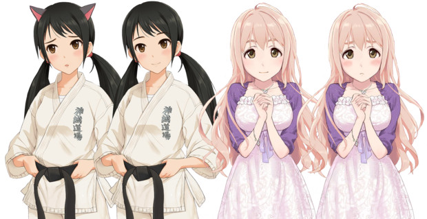 モバマス 中野有香 西園寺琴歌 立ち絵 Sirop さんのイラスト ニコニコ静画 イラスト