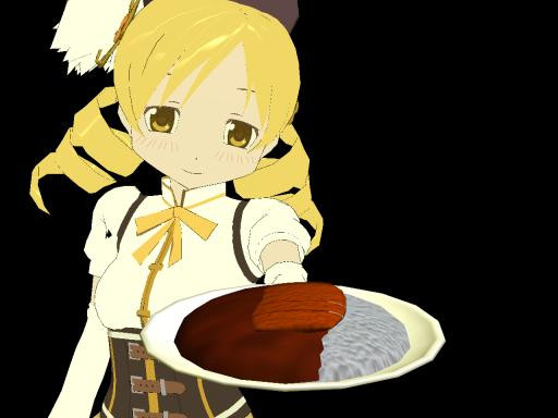 マミ はい カツカレーよ どうぞ召し上がれ Mmdアクセサリ配布 浅村anri アサシンp さんのイラスト ニコニコ静画 イラスト
