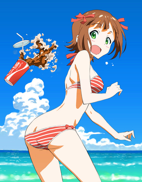 春香と海に行きました 銀丸 さんのイラスト ニコニコ静画 イラスト